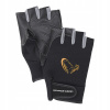 Rukavice Savage Gear Neoprén Half Finger Black L. (Savage Gear Neoprén L rukavice bez prstov)