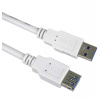 PremiumCord Prodlužovací kabel USB 3.0 Super-speed 5Gbps A-A, MF, 9pin, 3m bílá (ku3paa3w)
