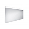 Nimco Zrkadlá - Zrkadlo s LED s osvetlením, 140x70 cm, dotykový senzor, hliník ZP 23008V