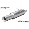 Zadní sportovní výfuk z nerezové oceli s koncovkou o průměru 102 Inoxcar racing OPAS.11.102