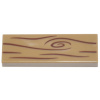 63864pb133 Dark Tan Tile 1 x 3 with Wood Grain Pattern (Tmavě opálená dlaždice 1 x 3 se vzorem dřeva)