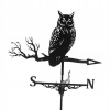 3xretro železná čierna sova weathervane do (3xretro železná čierna sova weathervane do)