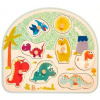 B Toys Puzzle s úchytmi Dinosaurus