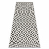 Dywany Łuszczów Koberec FLAT SISAL 49361960 Kosoštvorce krémová / čierna 80x150 cm