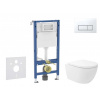 GEBERIT - Duofix Set předstěnové instalace, klozetu Oudee Vortex a sedátka softclose, tlačítko Delta50, alpská bílá SANI11CA3181B