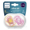 AVENT CUMLÍK 6-18M Ultra air pastel, dievča na utišovanie, silikón (inov.2021) 1x2 ks