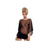 Sexi mini šatičky Obsessive Punker Dress & Thong Black