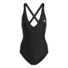 adidas 3-Stripes Swimsuit Black/White 14 (L)