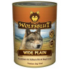 Wolfsblut Dog Wide Plain - mokré krmivo pre psov s konským mäsom a batatmi, konzerva 395g
