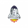 Papierové taniere Rakety 21,5x29,5 cm, 6ks
