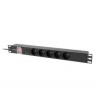 Lanberg napájacia lišta na rack PDU 19'' 1U 10A 5x PL 2m čierna C14