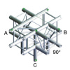 FQ30-024 Cross + Down 5 Way Incl. Connectors