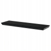 Autronic - Polička nástěnná 80 cm, MDF, barva černá, baleno v ochranné fólii - P-025 BK
