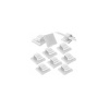 Montážne klipy na káble 14,2x13,6 mm 10 ks KD10084 biela