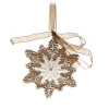 Dekorace - Perníková vločka na zavěšení (BES470)