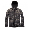 Vintage Industries ALFORD maskáčová softšelová bunda s kapucňou - DARK CAMO, L