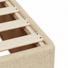 vidaXL Boxspring posteľ s matracom krémová 120x190 cm látka - Krémová - 156957-91056