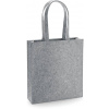 BagBase Plstená nákupná taška BG723 Grey Melange 37x41x11,5 cm