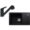 FRANKE SETG118O fragranitový drez 620x435mm BSG 611-62 onyx+batéria so sprchou FC 9547.071 FRA 114.0440.846