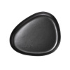 LIND DNA Servírovací tanier Curve Stoneware, veľký – čierny