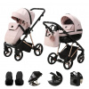 ADAMEX Kočík kombinovaný Quantum Special Edition Pink/Rosegold TK-748-SE