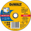 DeWalt DT43902/ DT43904 / DT43906 / DT43907 rezný kotúč na oceľ a nerez rezné: 125x1,2