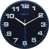NEXTIME Dizajnové nástenné hodiny 3053bl Nextime Dash blue 35cm