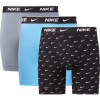Nike Boxer Brief 3 Pack Mens Grey/Blue Small