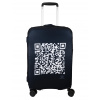 Elastický obal na kufor - QR kód - Abbara - Veľkosť: S