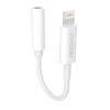 Dudao L16 adaptér Lightning / 3.5mm mini jack M/F 10cm biely L16 + white