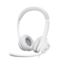 Logitech H390 - USB stereo headset - biele