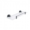 Nimco Unix Polička, 40 cm, matné sklo/matná čierna UNC 13091BX-40-90