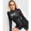 Dámský rashguard - funkční triko s dlouhým rukávem Venum UFC Authentic Fight Week 2.0 - Black/Red Velikost: XL
