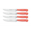WÜSTHOF – Classic Colour – Sada 4 nožov na steaky 12 cm - Coral Peach