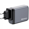 Sieťová nabíjačka, 2xUSB C PD 100W, USB C PD 65W, USB A QC 3.0, EU UK US, GaN, VERBATIM