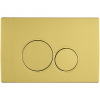 CERANO - Ovládacie tlačidlo WC modulov Lite/Duo - ABS - kartáčovaná zlatá CER-8050BD80363