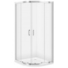 Cersanit ZIP Štvrťkruhový sprchový kút 80X80X190cm, Chróm, Číre sklo S154-001 S154-001