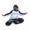 Oxdog XGUARD JR set with helmet 110 / 120 cm, čierna / biela, S maskou (kompletný set)