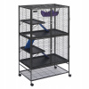 SucceBuy Klietka pre malé zvieratá 920x580x1640MM 4-úrovňová, 3 rampy