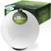 LED solárna záhradná lampa ATRIS Driven White Ball 15cm LUMILED