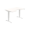 Hobis Pracovný stôl Motion Ergo, ZO, 3S, 140x61-128,x90 cm, biela/biela
