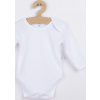 Kojenecké body s dlouhým rukávem Bobas Fashion bílé 62 (3-6m)