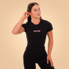 GymBeam Dámske tričko Daily Black - BeastPink Veľkosť: L