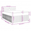 vidaXL Posteľný rám boxsping s matracom tmavozelený 140x190 cm zamat - Zelená - 207055-140675