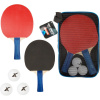 Súprava na stolný tenis 2 rakety 26cm + 3 loptičky v puzdre