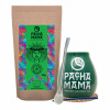 Sada Guayusa Pachamama 100 g, príslušenstvo, tekvica