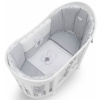 Italbaby 5 dielna súprava do postieľky Ovale Peluche šedá