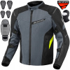 Motocyklová bunda Shima Rush 2.0 Vent veľ. XL čierno-šedá
