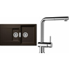 Set Schock S8-9 (dřez Mono D-150 Bronze + baterie Epos.120 Chrom)