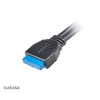 AKASA adaptér MB interní, USB 3.1 Gen2 internal adapter cable & dual Gen1 Type-A Ports, 50 cm